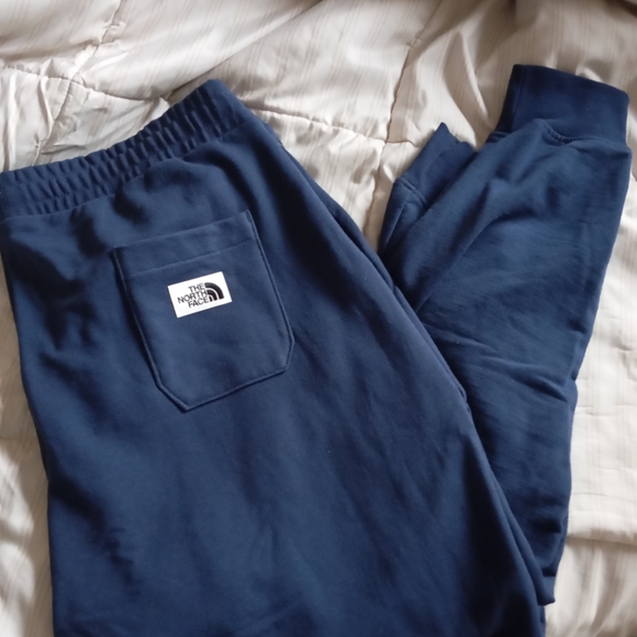 NWOT TheNorth Face Blue Track Pants with High Waistband and Soft Stretchy Fabric - Picture 3 of 5